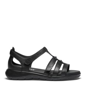 New Feet 261-34/S. Sandal med bl�de inders�ler, fast h�lkappe, velegnet til indl�g - sort.