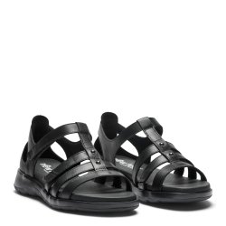 New Feet 261-34/S. Sandal med bl�de inders�ler, fast h�lkappe, velegnet til indl�g - sort.
