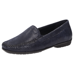 Sioux hyttesko i bldt skind velegnet til knyst,ekstra vidde, udtagelige indlg 41302 Cortizia - bl