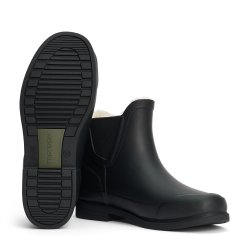 Tretorn gummistvle med fr, Eva Winter - sort