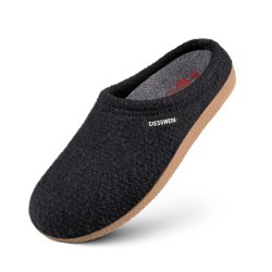 Giesswein Slipper med kraftige sler, Veitsch - antracit