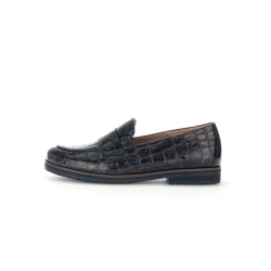 Gabor elegant hyttesko med let kraftige sler 52042  brun krokolak