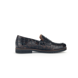 Gabor elegant hyttesko med let kraftige sler 52042  brun krokolak