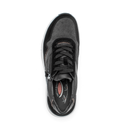 Rolling Soft damesneaker med let gngefunktion og velegnet til indlg 56896 - sort/gr