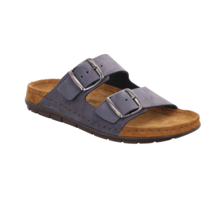 Rohde slipper med blde sler og god bred facon 5865 - bl nubuck
