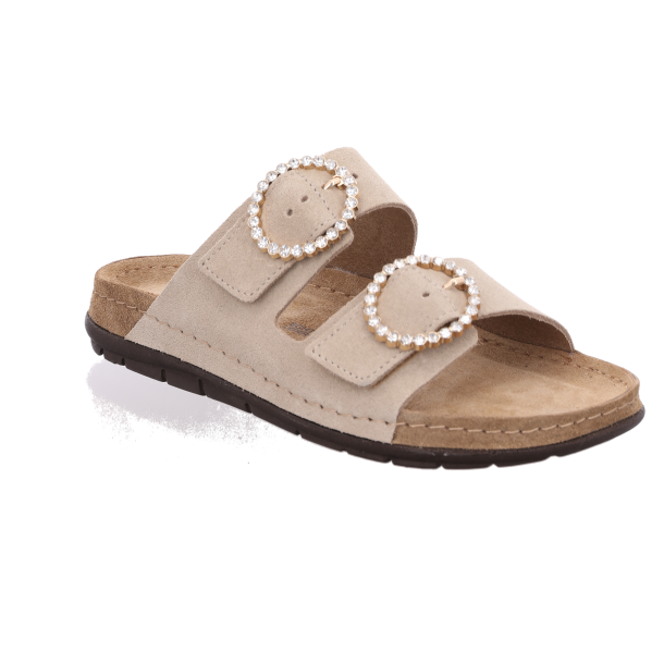 Rohde slipper med bl�de s�ler og god bred facon 5892 - lys