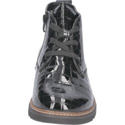 Waldlufer damestvlet med ekstra vidde og udtagelige sler Gesa - sort krokolak