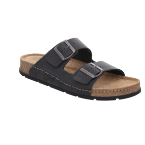 Rohde herreslipper med blde sler, 6294 - sort