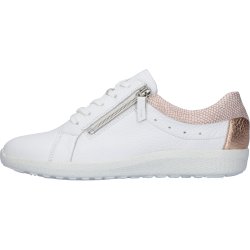 Waldlufer damesko i bldt hjorteskind med ekstra vidde og velegnet til indlg K-Ira - Hvid med rosa