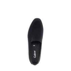 Gabor elegant loafer i strik 65712 - sort
