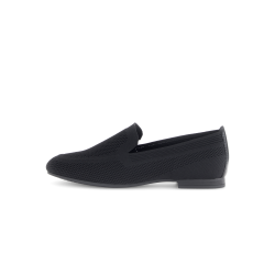Gabor elegant loafer i strik 65712 - sort