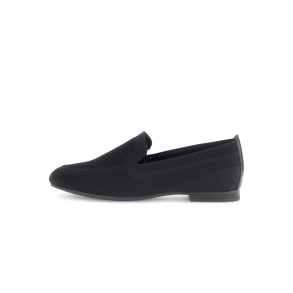 Gabor elegant loafer i strik 65712 - sort
