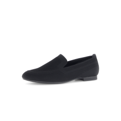Gabor elegant loafer i strik 65712 - sort