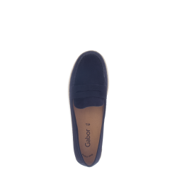 Gabor sommerloafer i espadrilloslook i sknne blde kvaliteter 65220 - bl