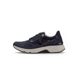 Rolling Soft sporty damesneaker, rummelig og velegnet til indlg 66896 - mrkebl