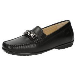 Sioux damehyttesko med ekstra vidde, velegnet til indlg Cortizia  67745 - Sort