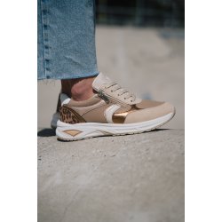 Waldlufer damesko med ekstra vidde og velegnet til indlg, Jill - Sand