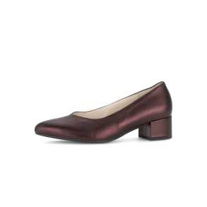 Gabor damepump i ren skind 71431, blomme