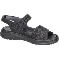 Waldl�ufer damesandal, velegnet til indl�g, Joline - sort med pr�g