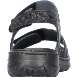 Waldl�ufer damesandal, velegnet til indl�g, Joline - sort med pr�g