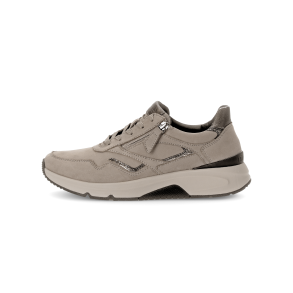 Rolling Soft sporty damesneaker, rummelig og velegnet til indlg 06896 - taupe