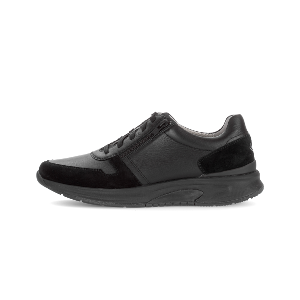 Herre Gabor Rolling Soft 8001 - sort glat skind