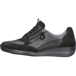 Waldlaufer damesko i  sort skind med kilehl, velegnet til indlg, Himona - sort