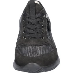 Waldlaufer damesko i  sort skind med kilehl, velegnet til indlg, Himona - sort