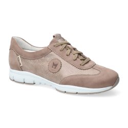 Mephisto Yael let skindsneaker med god st�tte, velegnet til indl�g - dark taupe