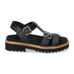 Mephisto Valny, sandal med opbygning - sort