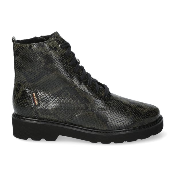 Mephisto Mobils sn�rest�vle med ekstra vidde, velegnet til indl�g, Odalia - m�rkegr�n pr�get skind