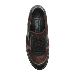 Mephisto mobils rummelig sko velegnet til indl�g, kileh�l, April - sort/bordeaux
