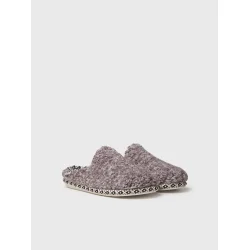 Toni Pons slipper i det bl�deste plysmateriale, Darla - meleret beige/brun