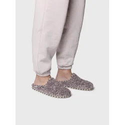 Toni Pons slipper i det bl�deste plysmateriale, Darla - meleret beige/brun