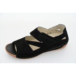 Waldlufer damesandal velegnet  indlg, Heliett - Sort