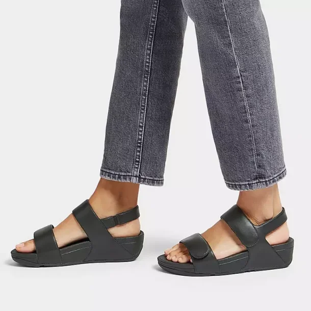 Fit Flop damesandal Lulu adjustable sandal, lder - Sort