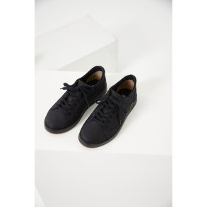 Glerup sko i rene naturlige materialer, velegnet til indlg, Langdal - sort