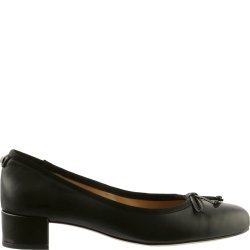 Hgl damepump i lkkert bldt skind -  3210 - sort