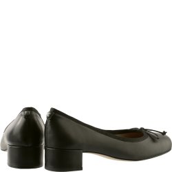 Hgl damepump i lkkert bldt skind -  3210 - sort