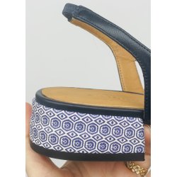 Audley damesandal med ldersl - navy