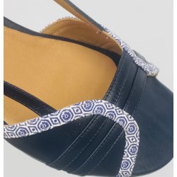 Audley damesandal med ldersl - navy