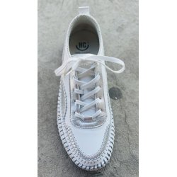 Hello Comfort strikkede sko, velegnet til indl�g med meget bl�de s�ler - White