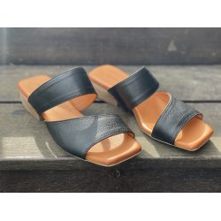MYM slipper i bl�d skind - sort