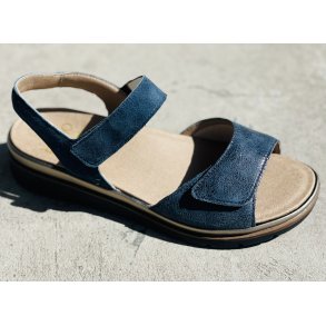 Fidelio damesandal Velegnet til indl�g 595023 - bl� med shine og m�rk s�l