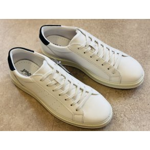 Imac moderne herre citysneaker i skind, velegnet til indlg - hvid