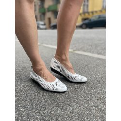 Arche ballerina p� lille kileh�l, Onahko - hvid