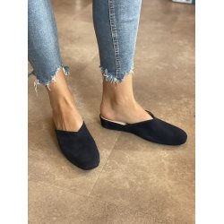 Dame hjemmesko,  slipper  Creazioni 4053 med ruskindssler - mrkebl