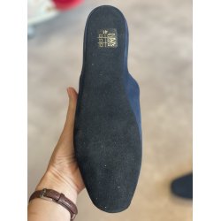 Dame hjemmesko,  slipper  Creazioni 4053 med ruskindssler - mrkebl