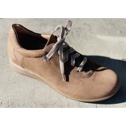 Pie Santo fodformet sko til den meget brede fod, 255991 udtagelige indlg - lysebrun