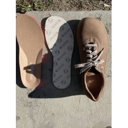 Pie Santo fodformet sko til den meget brede fod, 255991 udtagelige indlg - lysebrun